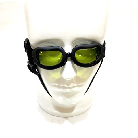 Top Shelf Laser Protection Goggles For Tiny Paws And Furbabies Featuring Anti Glare Uv400 Glass and durable black frames on display.