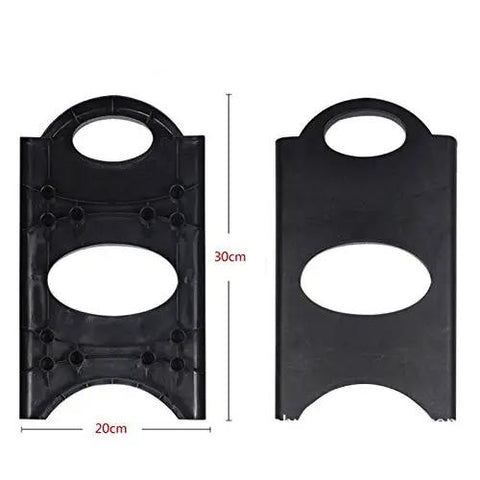 Black plastic shoe rack organizer parts measuring 30cm x 20cm for Four Tier Shoe Rack Organizer Vertical Entryway Storage Shelf.