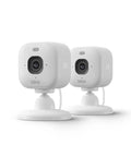Tiny 2K Plus Plug In Indoor Security Camera Kit With Night Vision, Crisp Audio, Motion Alerts For Home And Pets, Dual Pack White