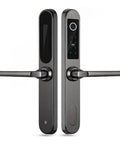 Top Tier 304 Stainless Steel Biometric Smart Lock With Fingerprint Scanner And Keyless Touch Entry For Aluminum Glass Sliding Doors, modern design