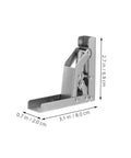 4 Pack Corner Cabinet Hinges With Wide Angle Design And Short Arm, Cold Rolled Steel, dimensions shown for smooth door operation
