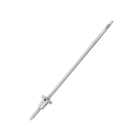 400Mm Rolled Ball Screw With Zero Backlash Ball Nut For Cnc Machining and Heavy Duty Linear Motion Systems side view.
