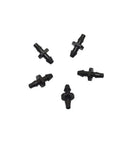 Bulk Garden Hose Fittings Kit With Four Thousand Pieces Three To Five Millimeter Double Barbed Connectors For Micro Hoses And Irrigation System Durable Greenhouse Watering Accessories No Brainer Fit black 3/5mm double barbed hose connectors