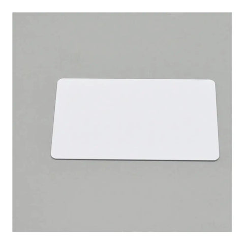 230 Piece White Blank PVC Inkjet Printable Cards Waterproof Plastic ID And Business Sheets on a gray background.