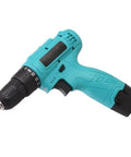 Top Shelf Dual 12V Cordless Drill Kit With 25 Plus One Precision Torque Levels Built In Led Light Two Easy Swap Batteries And Snappy Usb C Charger For Garage Grind No Sweat Ever - teal cordless drill with torque settings.