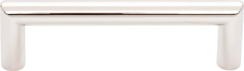 Kinney Flat Black Cabinet Bar Pull 3 3/4 Inch Center Spacing Handle For Kitchen Drawers with a smooth finish.