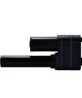 Heavy Duty Electric Linear Actuator DC 12 Volt Stainless Steel Motor Drive Push Rod Assembly side view with black finish.