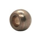 Slick Copper Iron Spherical Bearing Bushing With 10mm Bore And 20mm Sphere showing smooth surface and inner diameter, suitable for motors.