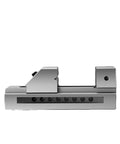 Side view of 2 Inch Quick Action Machine Tool Vise With V Shaped Jaws For Vertical And Horizontal Holding Of Square And Round Parts