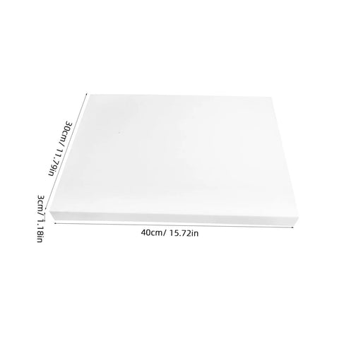 High Density Polyurethane Foam Sheets Heavy Duty White Cushioning Pads 40cm x 30cm x 3cm for secure shipping padding.