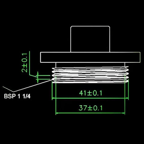Technical drawing showing dimensions of Badass Zero One Ninety Ohm Fuel Sending Unit With Water Level Monitor Stainless Steel Dashboard Gauge Kit.