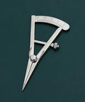 Built Tough Stainless Steel Adjustable Divider Compass For Leather Crafting And Diy Shops Rock Solid Scriber Gauge with smooth sliding joints.