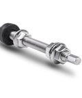 Heavy Duty Stainless Steel Solar Panel Mounting Screws, Tough As Nails Double Head Roof Fasteners, 200Mm close-up detail view with rubber washer.