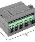 Rugged 32 Bit PLC Controller With 16 Digital Inputs And 16 Transistor Outputs 4 Channel 100K Pulse 24V DC Industrial Automation