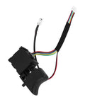 Compact Remote Trigger Switch For Cordless Drills With Quick Install Handle and Smooth Shift Speed Adjustment, showing wires and button design.