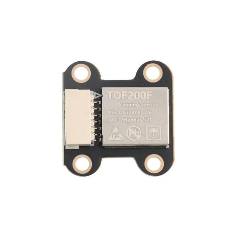 Rock Solid ToF Laser Distance Sensor Module Compact Infrared Rangefinder Board featuring Serial Communication Interface, top view.
