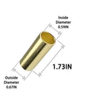 16Pcs Trailer Leaf Spring Bushing Kit Brass Shackle Bushings Bronze Set For Heavy Duty Trailer Suspension Corrosion Resistant Brass Alloys Withstand Extreme Temps Longer Lifespan Easy Install Fits Most Leaf Spring Systems, brass bushing 1.73in long