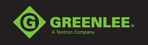 Greenlee logo in green with text 'A Textron Company' underneath