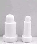 Top Shelf Ceramic Positioning Pins For Spot Welding Machines Built Tough Right Angled Electrode Insulators Heat Resistant M4 Hardware 10 Piece Batch displayed, showcasing two white ceramic pins.