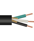 Straight Up Heavy Duty 4/3 SOOW Electrical Wire Cable 300 Ft Black with copper conductors for flexible use in motors.
