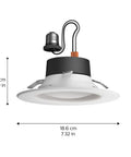 Smart Retrofit Recessed 5 To 6 Inch LED Downlight 1 Pack White And Color Ambiance Color Changing Light 1100LM Control With Hue App