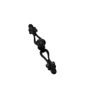 Six Piece Rock Solid Vintage Zinc Alloy Cabinet Handles And Dresser Drawer Pulls With Rust Proof Heavy Duty Hardware Kit For Smooth Wardrobe Cupboard Home Project - ornate black handle design