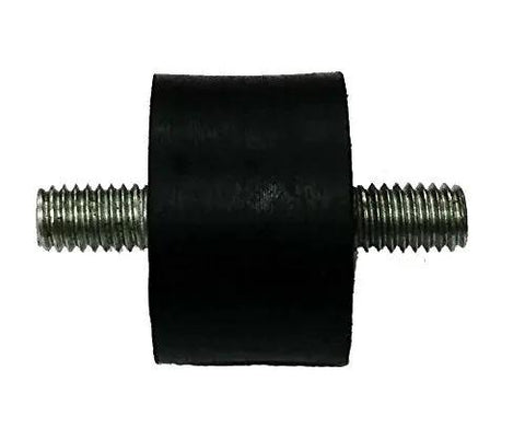Badass Heavy Duty Black Rubber Vibration Mounts Featuring Double Stud Build For Zero Shake Stability, 1 Inch Diameter, 50 Durometer.