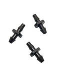 4000 Pieces 3 To 5mm Hose Connectors Kit With Double Barbed Adapters For Garden Irrigation Systems Micro Hose Fittings Watering Accessories Greenhouse Water Fittings Nozzles And Sprinklers, black plastic