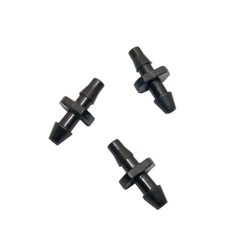 4000 Pieces 3 To 5mm Hose Connectors Kit With Double Barbed Adapters For Garden Irrigation Systems Micro Hose Fittings Watering Accessories Greenhouse Water Fittings Nozzles And Sprinklers, black plastic