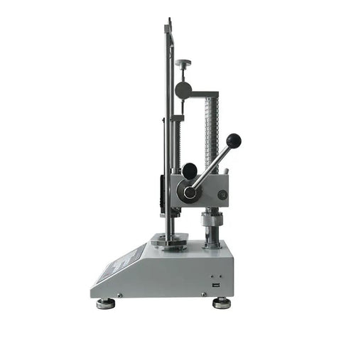 Side view of Badass Digital Spring Tester For Tension And Compression With Top Shelf Precision Up To 300 Newtons.