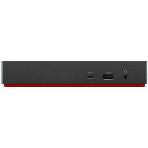 This Thunderbolt 4 Workstation Dock Is A Total Game Changer With Usb C Hdmi And Displayport for multi-screen action, rear view.