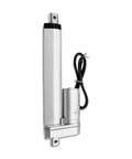 Beefy 6 Inch Stroke 12V Electric Linear Actuator With 225Lbs Load Capacity, silver aluminum housing, IP55 waterproof