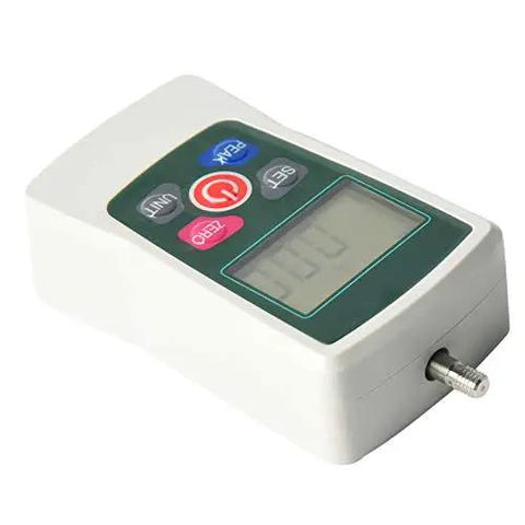 Top Shelf Digital Force Gauge For Smooth Push Pull And Compression Testing Up To 300N with clear display and button features.