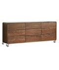 Wooden dresser on 2 Inch Rubber Swivel Caster Wheels Set Of Four With Grip Neck Stem Sockets Five Sixteenth By One And A Half Inch