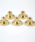 Lead Screw T6 High Precision Linear Motion Screw In 304 Stainless Steel, 6mm Diameter, 1mm Pitch, Length Range 100-550mm, Copper Nut, Built For DIY CNC And 3D Printer Builds, brass T6 copper nuts