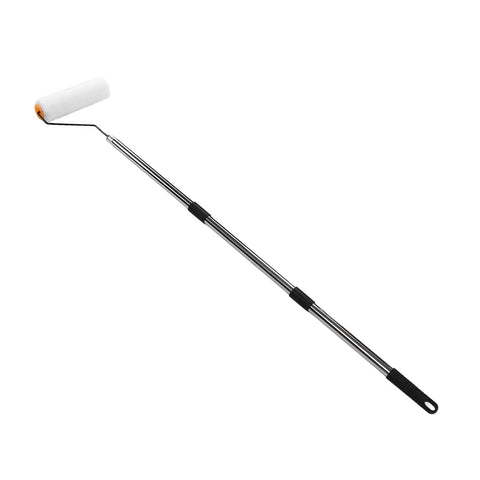 Roll Like A Pro Through Any Room With This Nine Inch Paint Roller Set Featuring Three Dense Microfiber Covers And A Thick 10MM Nap To Load Up On Paint For Smooth Wall And Ceiling Work While Telescoping Handle Saves You Elbow Grease - paint roller with extending handle