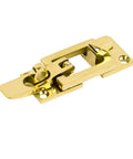 Rugged 316 Stainless Steel Brass Plated Anti Rattle Clamp Latch Marine Boat Locker Door Catch for secure storage.