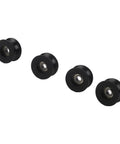 Tough As Nails Nylon Pulley Wheels For Door And Window Track 4 Pack Silky Smooth Replacement Rollers pre-greased black nylon rollers.