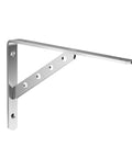 Two Pack Wall Mounted Stainless Steel Brackets With Triangular Structure Heavy Duty Shelf Brackets Adjustable Height Modern Minimalist Design