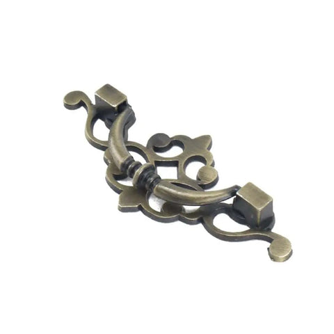 European Antique Cabinet Pulls and Drawer Handles Matte Black Zinc Alloy Hardware
