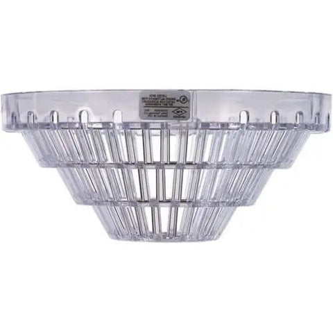 Clear Flush Mount Smoke Detector Damage Stopper With Rock Hard Impact Shield, transparent ceiling guard for smoke alarms.