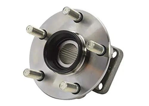 No Drama Plug And Play Front Axle Hub Assembly For Subaru Legacy And Outback 2005 Through 2014 Genuine OEM 28373Ag01A side view with bolts.