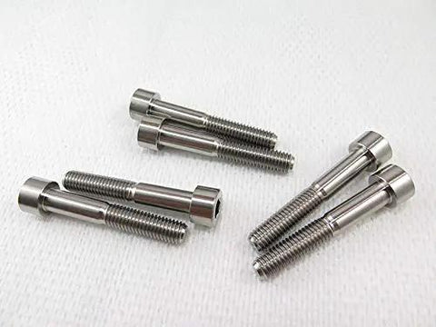 10 Piece Pack of M8 X 50 MM Hex Socket Head Cap Screws Made from Top Shelf Grade 5 Titanium for Zero Rust and Hella Strong Corrosion Protection Perfect for Serious Builds and Daily Drives displayed on a white background.