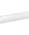 Slick Clear Plastic Shelf Clip Label Holders Fits One Inch Thick Racks No Sweat Installation. Transparent clip holder for labels.