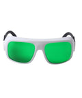 Heavy Duty Killer Red Laser Protective Glasses With OD6 Plus Optical Density For 620 To 700Nm Wavelengths And Ruby Laser Use Clear Lens Safety Frames That Are Legit Tough, green lenses