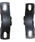 Built Different Pillow Block Bearing With One Inch Inner Bore Crafted From Heavy Duty Nylon Composite, side view showing slotted base.