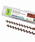 Saddle Decking Plugs 80ct Screw Caps For Composite Boards displayed in packaging, used to hide screws in Trex decks.