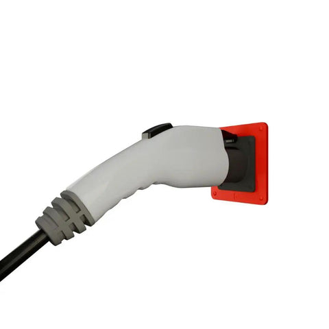 Hella Wild Fake EV Charging Port Gas Diesel Truck Magnet J1772 Faceplate Decoy on vehicle with realistic design.