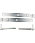 Tough As Nails Heavy Duty Gate Strap Hinges 12 Inch Steel Zinc Plated Outdoor wood fence barn door hardware set.