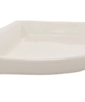 Bone Almond Glazed Ceramic Corner Shower Shelf, Large Size Bathroom Organizer, Glossy Finish, Tile Install Required
